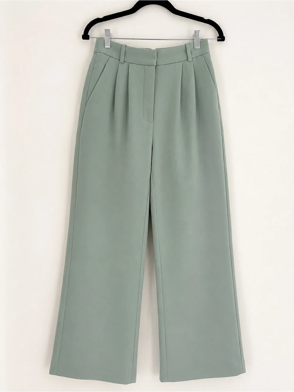 Abercrombie & Fitch Curve Love Sage Wide Leg Trouser Pants Size 27 - Picture 1 of 5